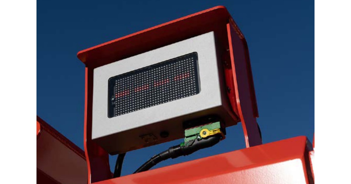 External IWS display for trucks