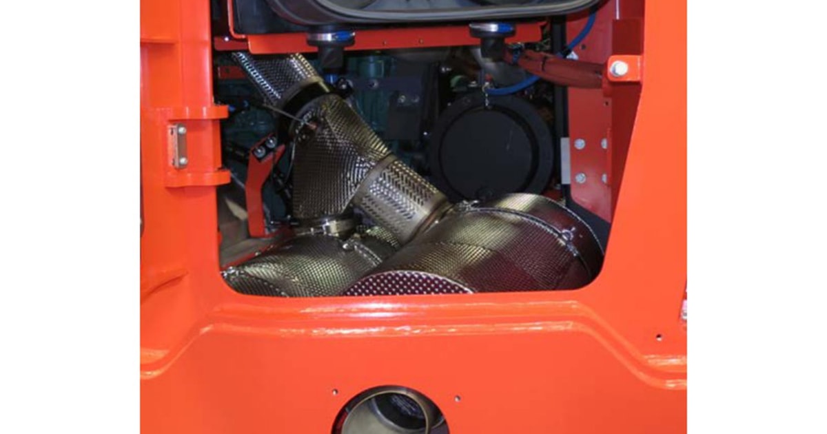 Diesel particulate filter (DPF) for loaders