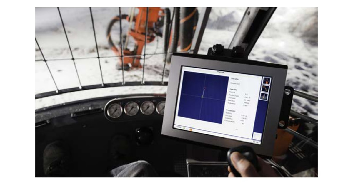 Tim3d drill navigation system for boom surface drills