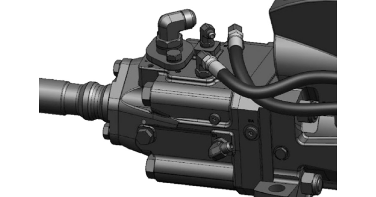 Power extractor for boom surface drills