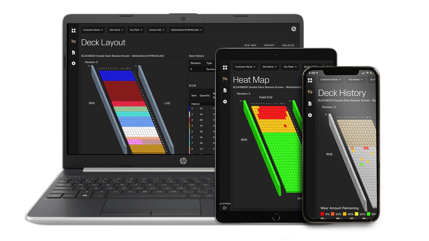 Deckmap digital tool screening media management