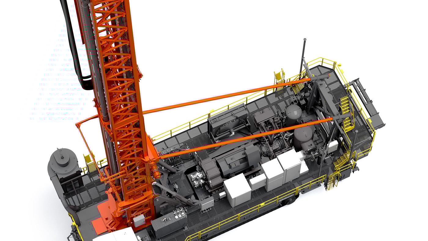 DR416iE electric rotary drill rig