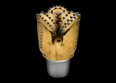 RR240 rotary drill bit side black background