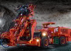 DU311 Articulated in-the-hole production drill rig