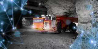 BEV TH550B truck in mine
