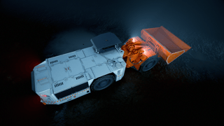 LS312 Flameproof underground loader view from top