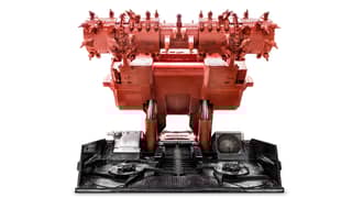 MC430 continuous miner white background