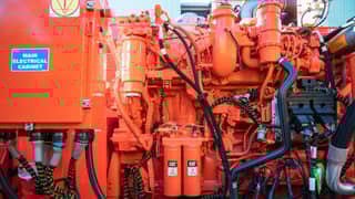 D245X open work deck and in-line engine