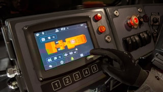 Toro™ LH307 underground loader with person in cabin