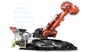 MR361 roadheader white background