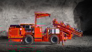 DL210 Longhole drill rig service points