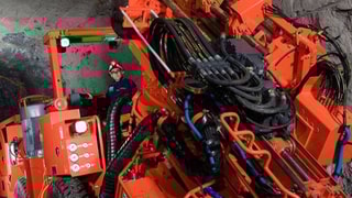 DL411 Longhole drill rig mobility and stability