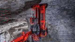 DL431 Longhole drill rig drilling