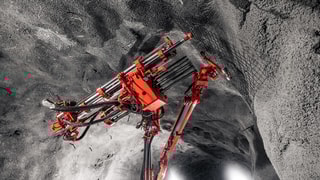 DS312 Rock support drill rig mesh handler