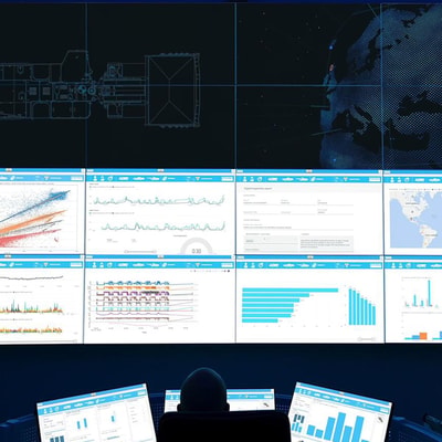 OptiMine control room screens