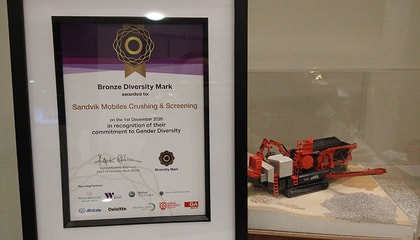 Sandvik Values Sandvik Mobiles’ awarded Bronze Diversity Mark for workplace Diversity ...
