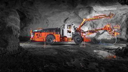 DS412iE Rock support drill rig 