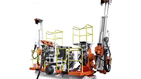 DZ701 Longwall face bolter white background