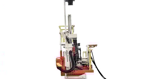 DZ701 Longwall face bolter white background