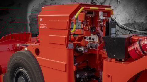 Toro™ LH203 loader in mine close up