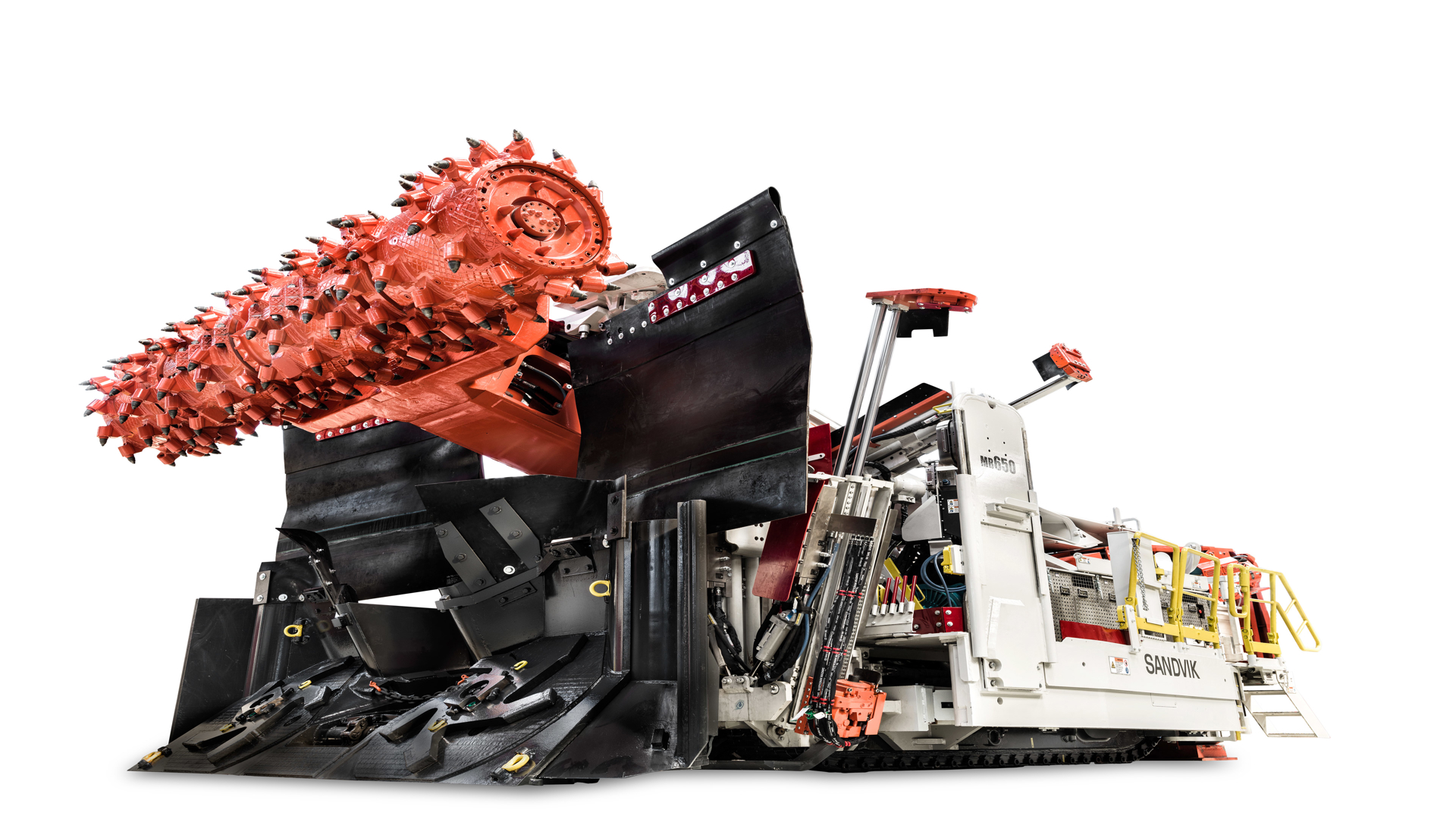 MB650 Bolter miner white background