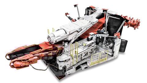 MB670-1 Bolter miner white background