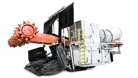 MB770 Bolter miner white background