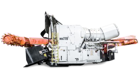 MB770 Bolter miner white background