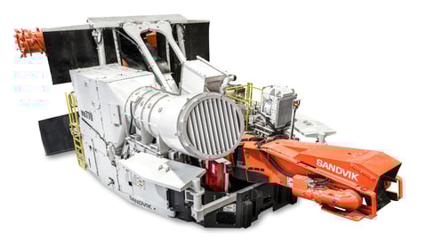 MB770 Bolter miner white background