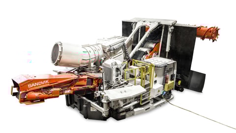 MB770 Bolter miner white background