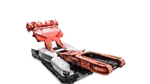 MC430 continuous miner white background