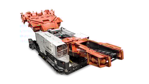 MC470 continuous miner white background
