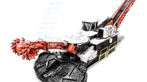 MR361 roadheader white background