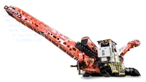 MR361 roadheader white background