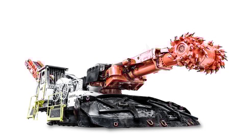 MR361 roadheader white background