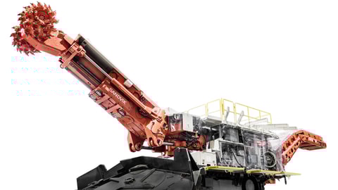 MT520 roadheader white background