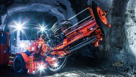 HF820T Rock drill in mine