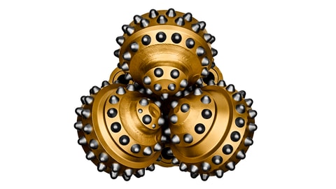 Charger RR440 rotary drill bit face