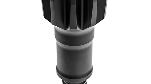 Top hammer guide adapter white background