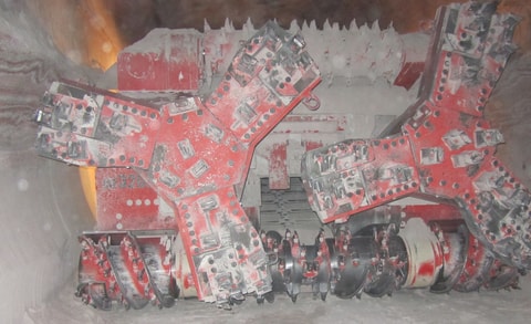 MF320 borer miner in mine