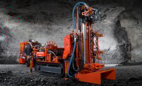 DU311-TVK Tracked in-the-hole production drill rig
