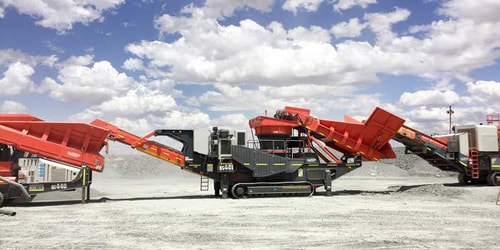 Heavy duty crushing and screening train sets the gold standard 