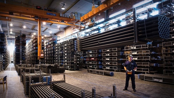 Operator on factory floor