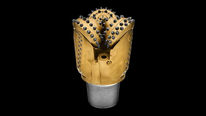 RR240 rotary drill bit side black background