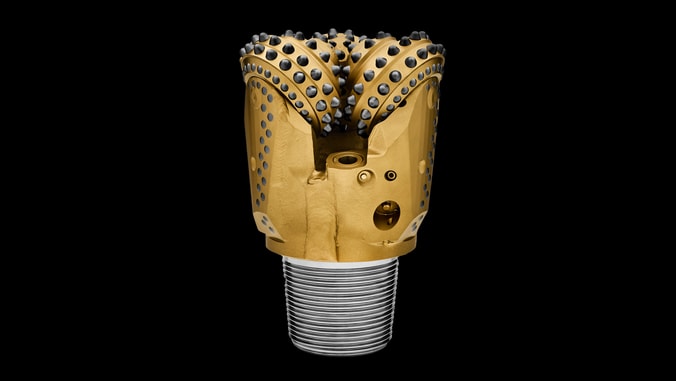 RR440 rotary drill bit side black background