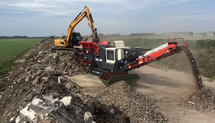 Sandvik QJ341 working in Cumbria, UK