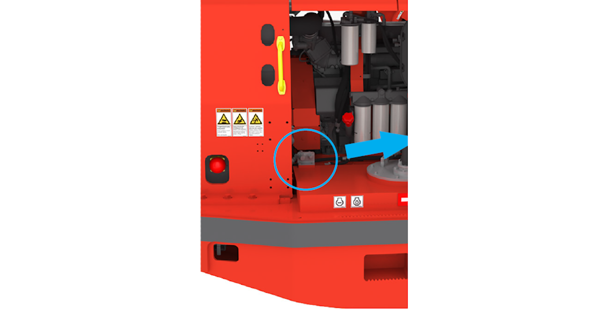 Quick oil filling system for loaders
