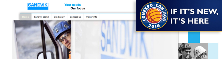 Sandvik Construction launch dedicated online portal for CONEXPO 2014 