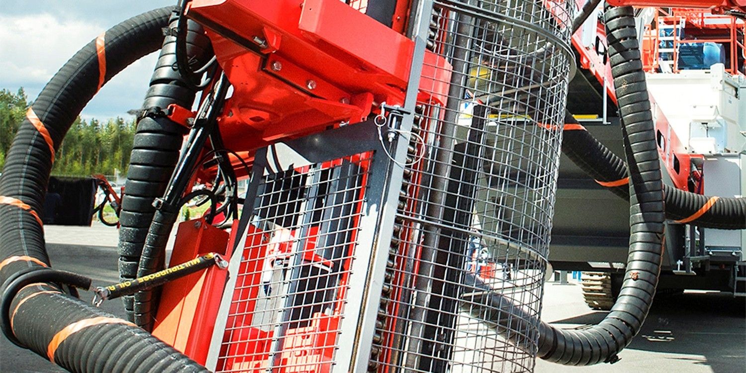 Sandvik Ranger DX700 with new safety cage at Corsica island