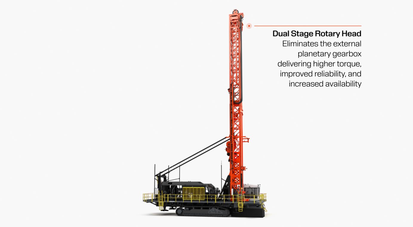 Sandvik DR416i Rotary Blasthole Drill for Hard Rock Copper & Iron Ore